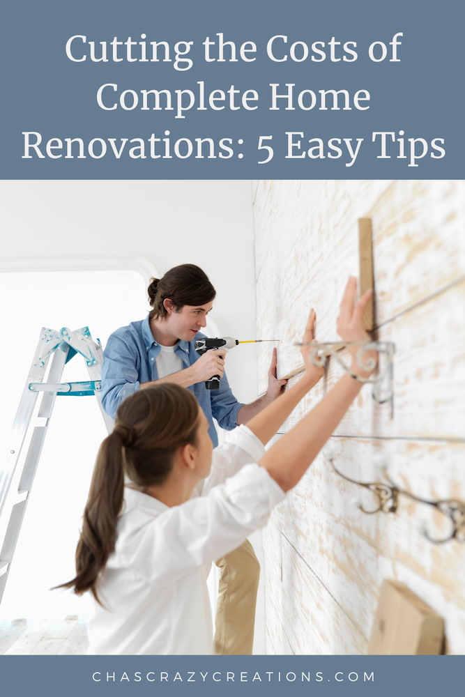 Are you wanting to know more about complete home renovations?  In this article, we'll talk about cutting costs with 5 easy tips.