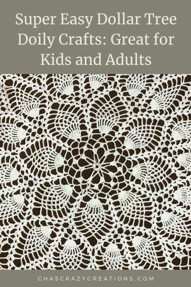 Are you looking for some doily crafts?  I bought some doilies from Dollar Tree and came up with a few easy DIYs that adults and kids can make.