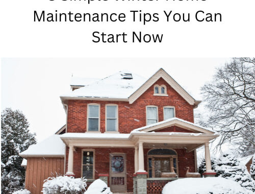 Are you wondering about winter home maintenance tips? Here are a few simple things you can start right now to prepare.