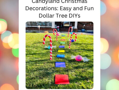 Candyland Christmas Decorations: Easy and Fun Dollar Tree DIYs