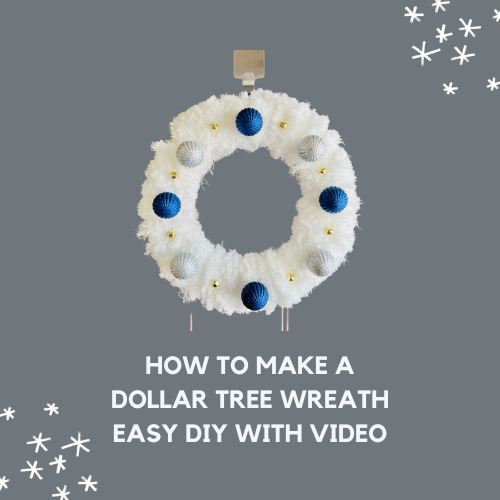 How To Make a Dollar Tree Wreath Easy DIY with Video