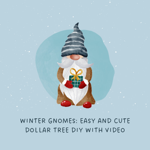 Winter Gnomes: Easy and Cute Dollar Tree DIY with Video
