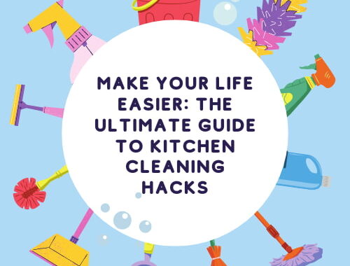 Are you looking for kitchen cleaning hacks?  Look no further as here are several tips and tricks to help you get your kitchen in shape today.