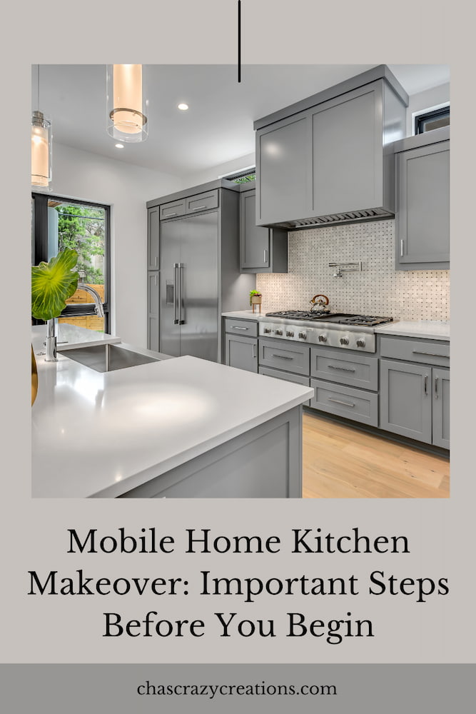 Are you thinking about a mobile home kitchen makeover?  Here are some important things to consider before you begin.