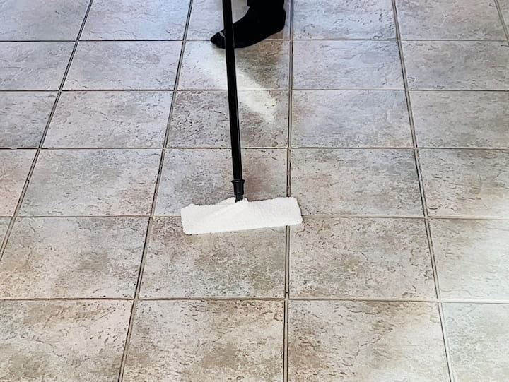 If you want to use it as a mop go ahead and get it all wet wring out the excess and now you can use it as a mop over your entire floor.