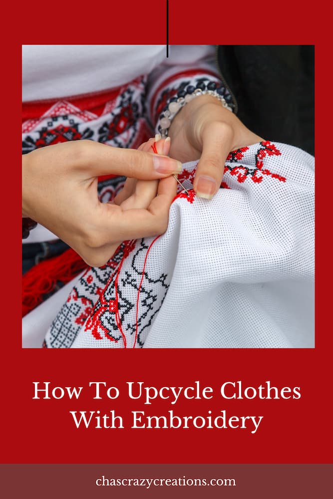 Do you want to upcycle clothes? There are several ways and in this article, we'll be covering giving your clothes an update with embroidery.