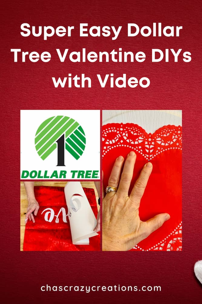 Today I'm sharing some super easy Dollar Tree valentine DIYs that you won't want to miss. The best part is I have a video to go with it.