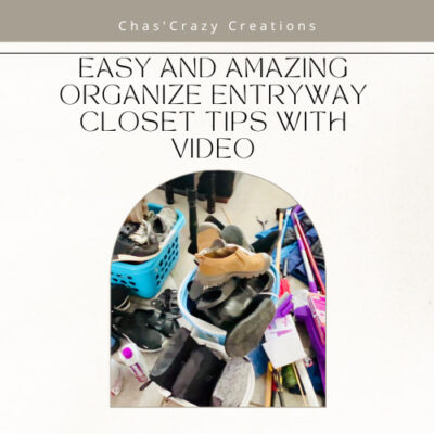 Are you looking to organize your entryway closet? Follow along from start to finish with these easy tips and video tutorial.