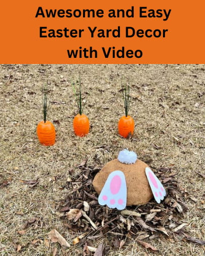 Are you looking for Easter yard decor? With just a few items from Dollar tree, I'll show you a super cute and easy DIY