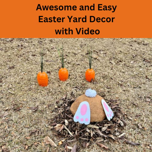 Awesome and Easy Easter Yard Decor with Video
