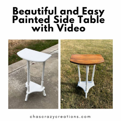 Are you looking for a painted side table? Don't want to spend a fortune? You can easily flip furniture on a budget. I found this table at a garage sale for just $5 and turned it into decor we love.