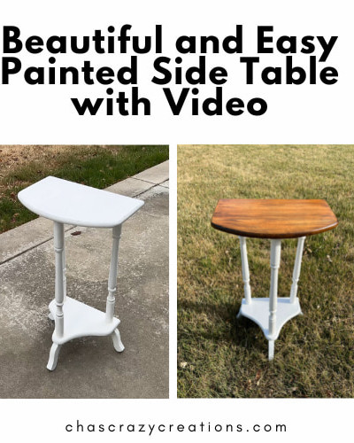 Are you looking for a painted side table? Don't want to spend a fortune? You can easily flip furniture on a budget. I found this table at a garage sale for just $5 and turned it into decor we love.