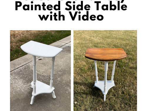 Beautiful and Easy Painted Side Table with Video