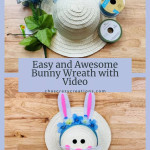 Are you looking for a cute bunny wreath? Here is an easy wreath you can make with just a few craft supplies on a budget.