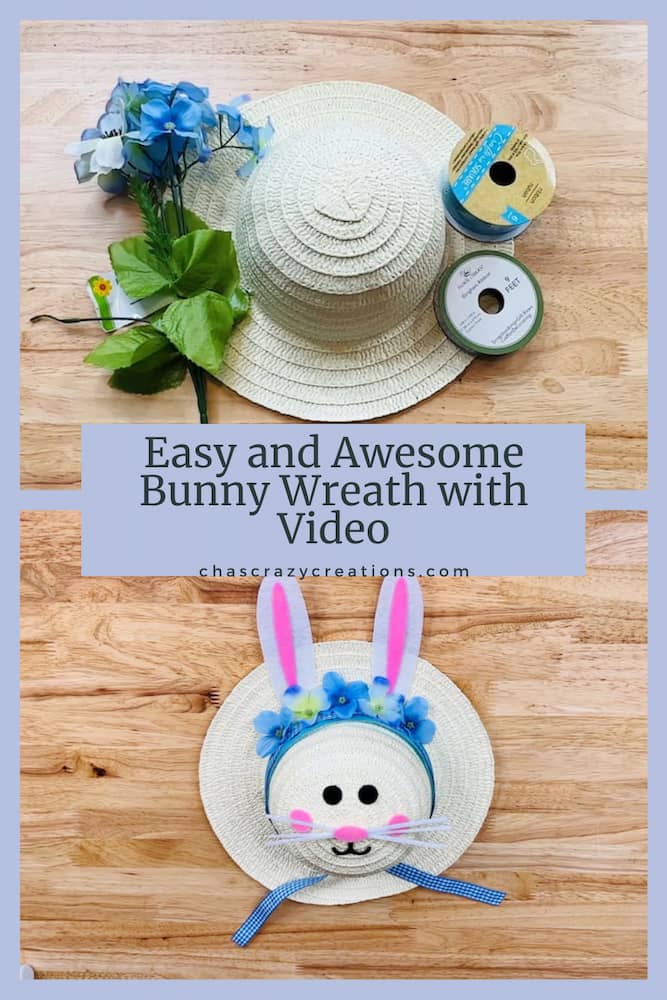 Are you looking for a cute bunny wreath? Here is an easy wreath you can make with just a few craft supplies on a budget.