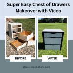 Are you wondering what to do for a chest of drawers makeover? There are tons of ways to update it, and I chose a little paint and fabric.