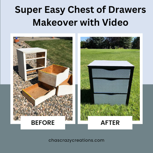 Super Easy Chest of Drawers Makeover with Video