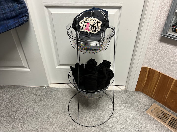 Use it for storage space in your closet.  I'm using it for my hats and I'm rolling up some leggings and placing them in the bottom.  You could also use it for jewelry,  accessories, purses,  handbags, wallets, and other items that need storage in your closet. 