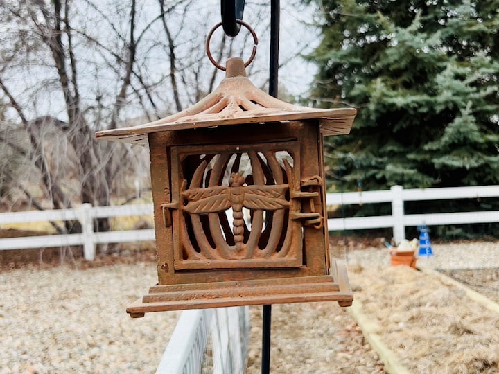 You can use Decor outside to hide keys. This is a lantern that hangs outside in my backyard. All I did was open the lantern and place the key inside. Now I have a great unexpected hiding place .