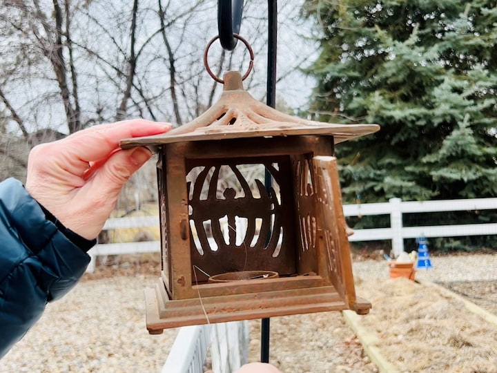 You can use Decor outside to hide keys. This is a lantern that hangs outside in my backyard.  All I did was open the lantern and place the key inside.   Now I have a great unexpected hiding place .  