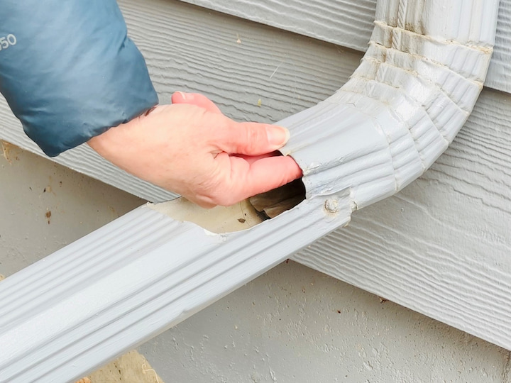 Another fantastic place to hide a key is your rain gutters.   All you have to do is place a little adhesive onto a key and place it on the top side of your gutter.  