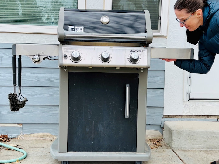 This works on anything that's metal for example lock boxes or one of my favorite places, the grill.  Simply place the magnetic lock box under the outside ledge of a grill or inside the door space below.  