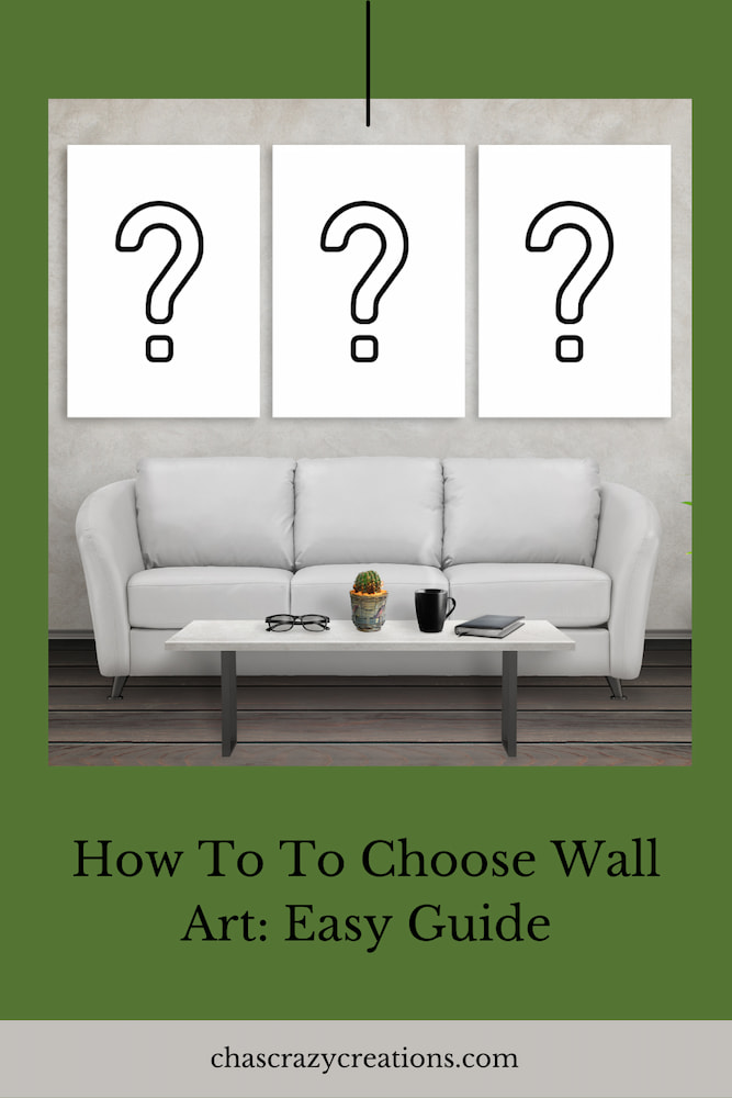 Are you wondering how to choose wall art for your home?  Here is an easy guide with your home's color palette in mind.  