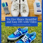 Do you want to tie dye shoes? I have a super easy DIY that uses only Sharpies and rubbing alcohol to create this beautiful effect.