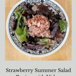 This delightful Strawberry Summer Salad recipe is perfect for those warm, sunny days when you're craving something fresh and flavorful