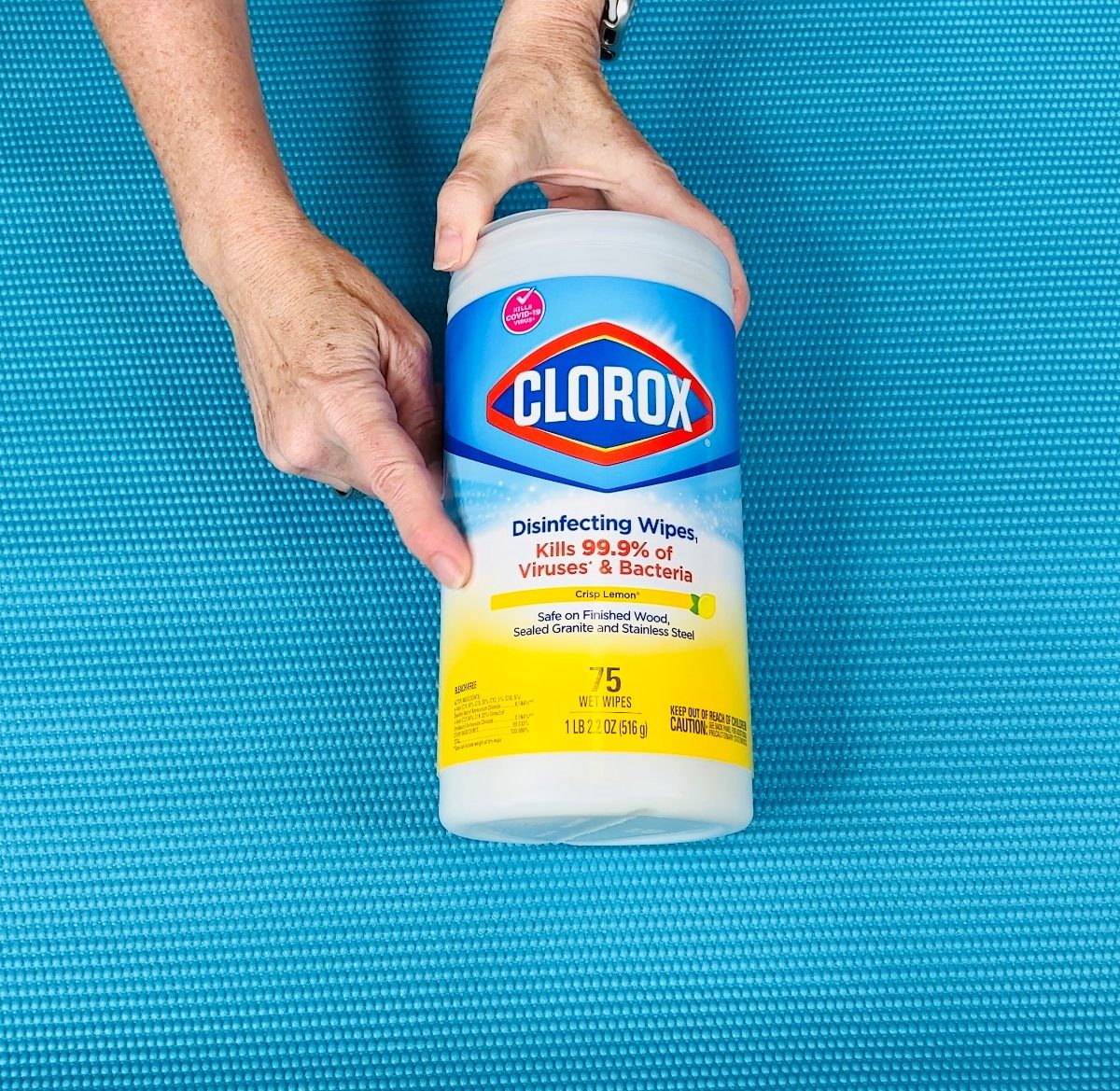Avoid using a harsh or mild dish soap like Dawn, baking soda, bleach wipes (Clorox or Lysol wipes, Wet Wipes, etc), white vinegar or hydrogen peroxide on your Lululemon or regular yoga mats. These substances can damage the integrity and components of your mat.