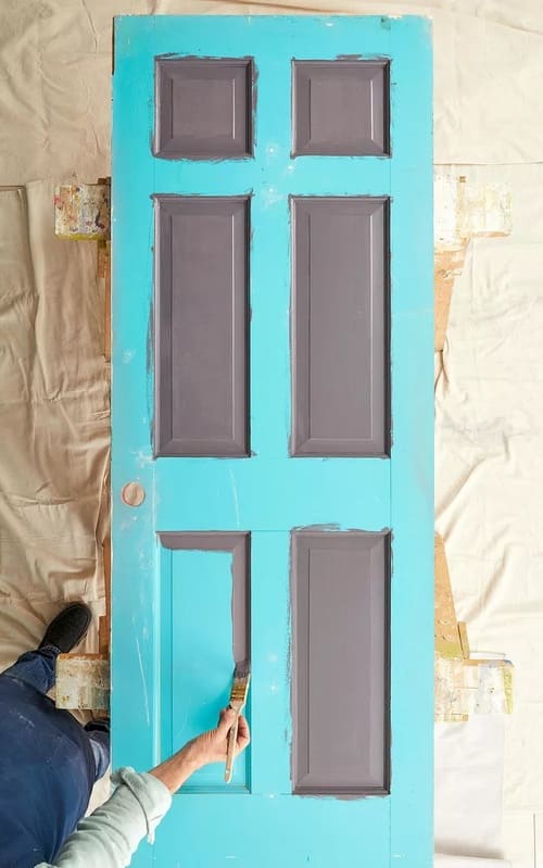 Paint a Front Door in Summer Colors