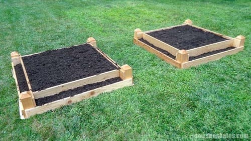 DIY Tiered Raised Garden Bed with Free Plans