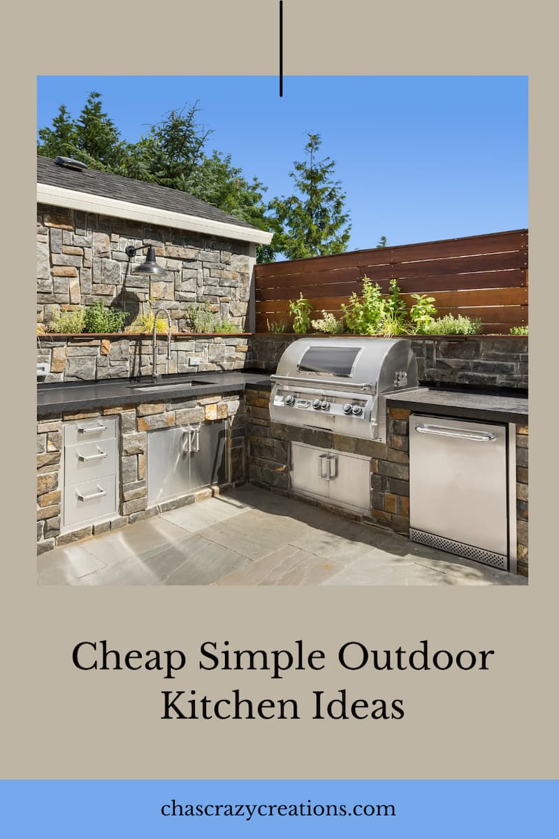 Cheap Simple Outdoor Kitchen Ideas Chas Crazy Creations