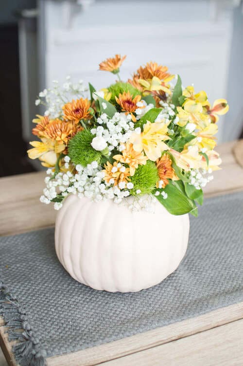 Thanksgiving Centerpiece Ideas Pumpkin Vase
