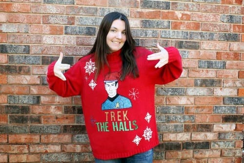 Ugly Christmas Sweater DIY Star Trek Ugly Sweater