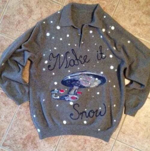 Another Star Trek Enterprise Christmas Sweater