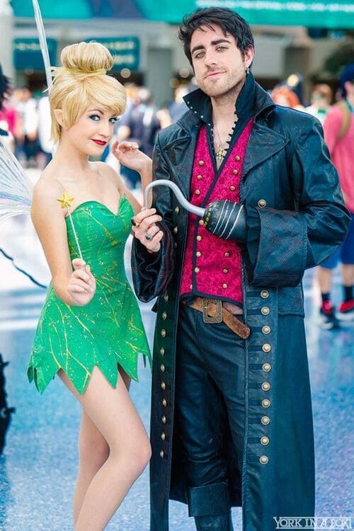 Captain Hook and Tinkerbell from Peter Pan