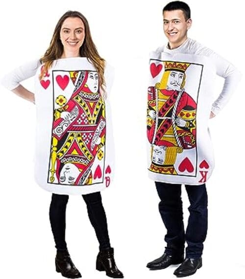 Playing cards costumes for couples