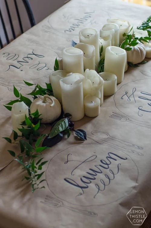 Simple Thanksgiving Table Decor