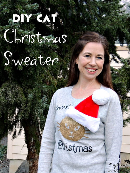 DIY Cat Ugly Christmas Sweater