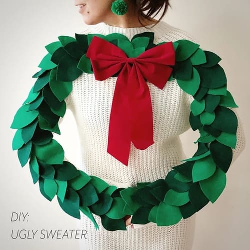 DIY Ugly Sweater Wreath