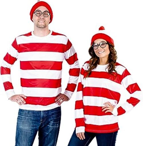 Wheres Waldo and Wenda Couples Costumes