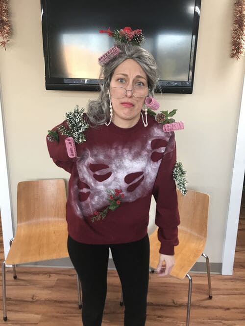Grandma Got Run Over by a Reindeer DIY Ugly Christmas Sweater