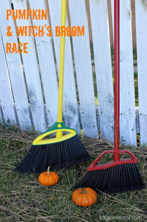 Pumpkin and Witches Broom Race