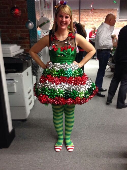 Ugly Sweater Party Bows Dress