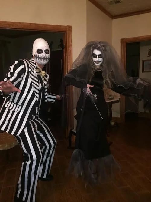 Jack and Sally from The Nightmare Before Christmas