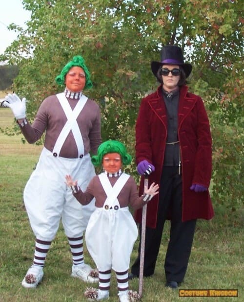 Willy Wonka and Oompa Loompa Halloween Costume