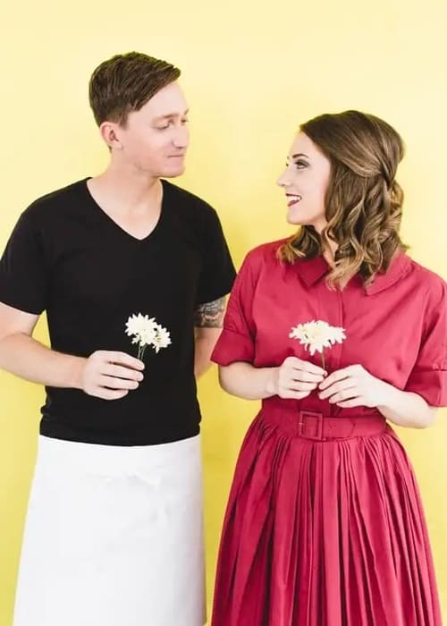 Hipster Halloween DIY Pushing Daisies Couples Costume
