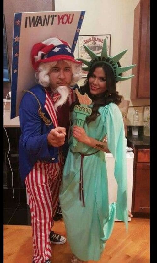 Statue of Liberty and Uncle Sam Halloween Costume