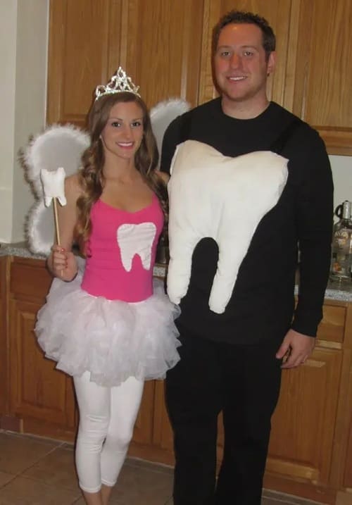 Tooth Fairy and Tooth Halloween Costume